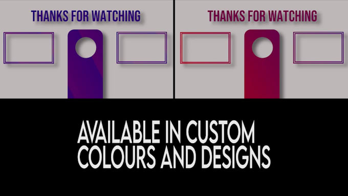 outstanding custom youtube end card end screen outro animation