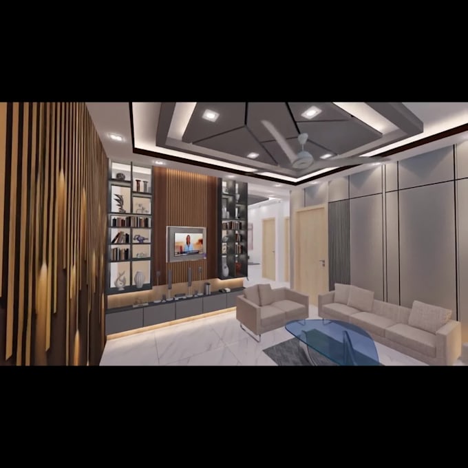 create interior 3d with animation