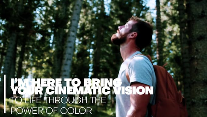 do professional cinematic video editing