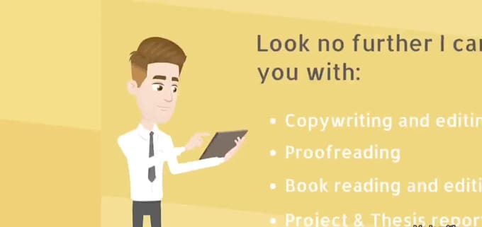 edit, copyedit and proofread your projects, books and mail