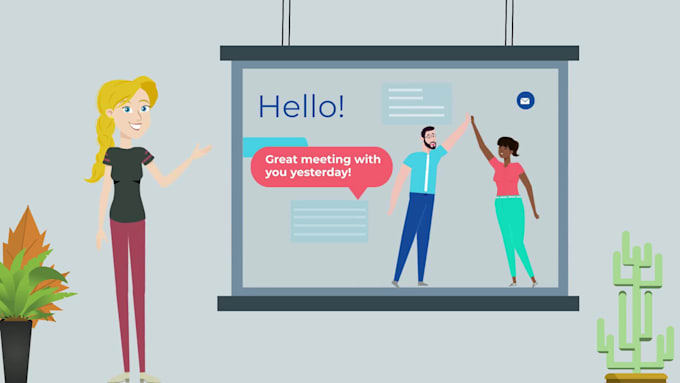 create 2d animated explainer video and 2d animation marketing video