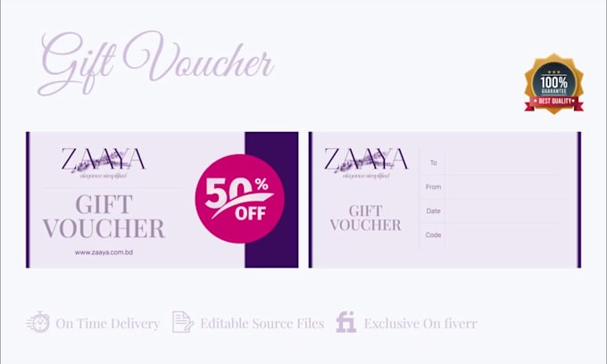 design voucher, coupon, gift certificate, postcard and label