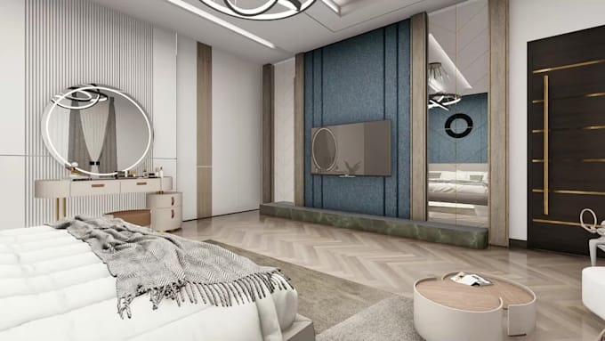 create modern bedroom interior design