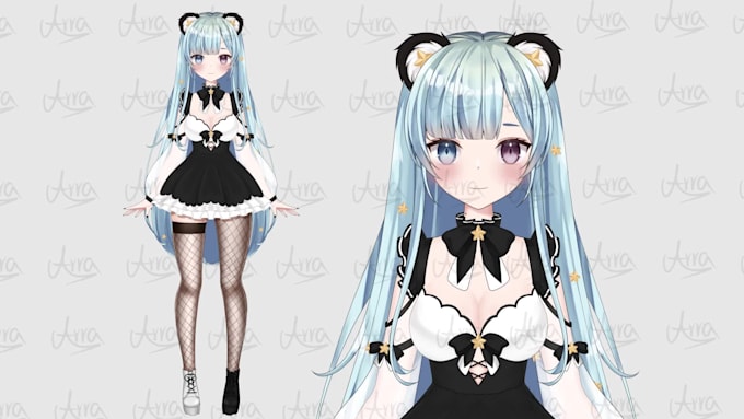 draw or design live2d vtuber model art