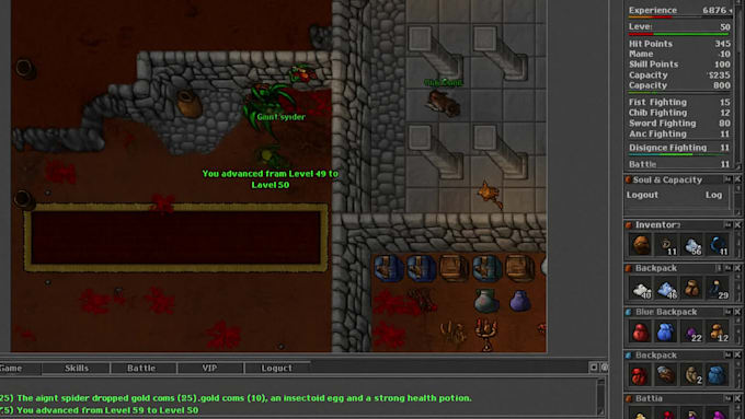setup, customize, fix tibia ots server, edit tfs source code