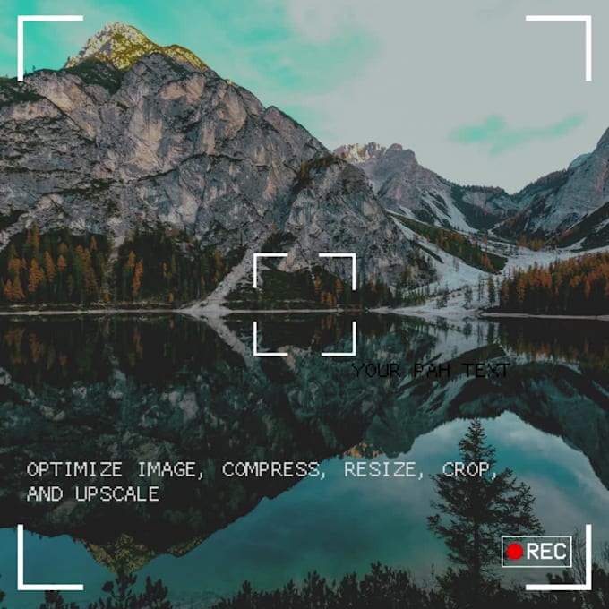 optimize image and video, compress, resize,upscale and background change