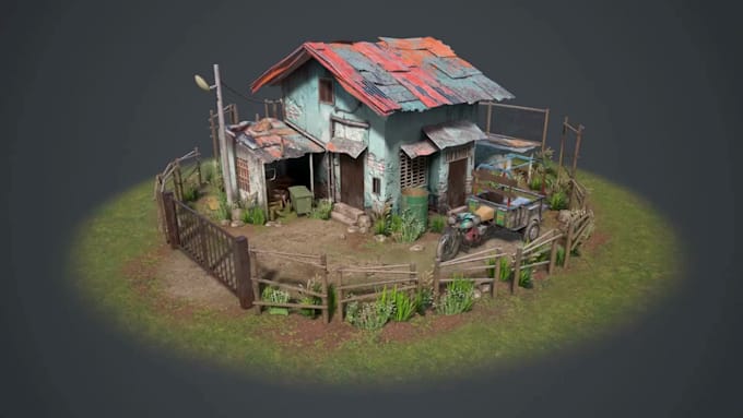 create realistic props and environment