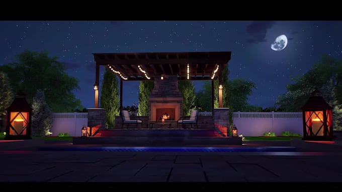 do custom swimming pool design plan and realistic 3d rendering