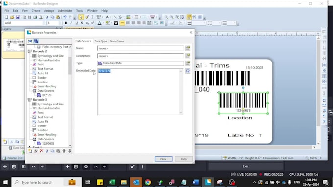 create design barcodes qr code labels product package labels