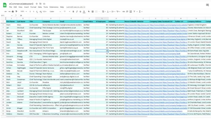 do b2b lead generation, linkedin leads, email list and web research