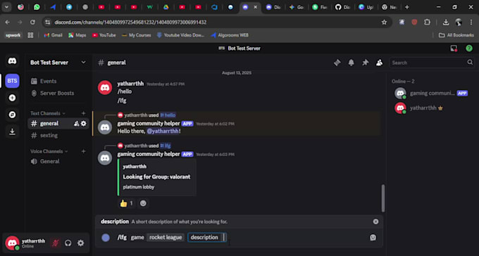 create a custom python discord bot for your server