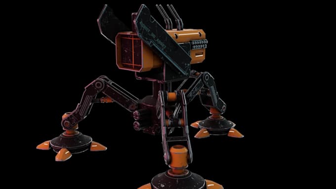 do custom turrets and weapons 3d modeling