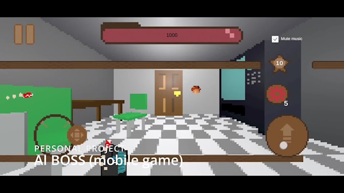 Make to you a 2d or 3d mobile game using the unity engine by ...