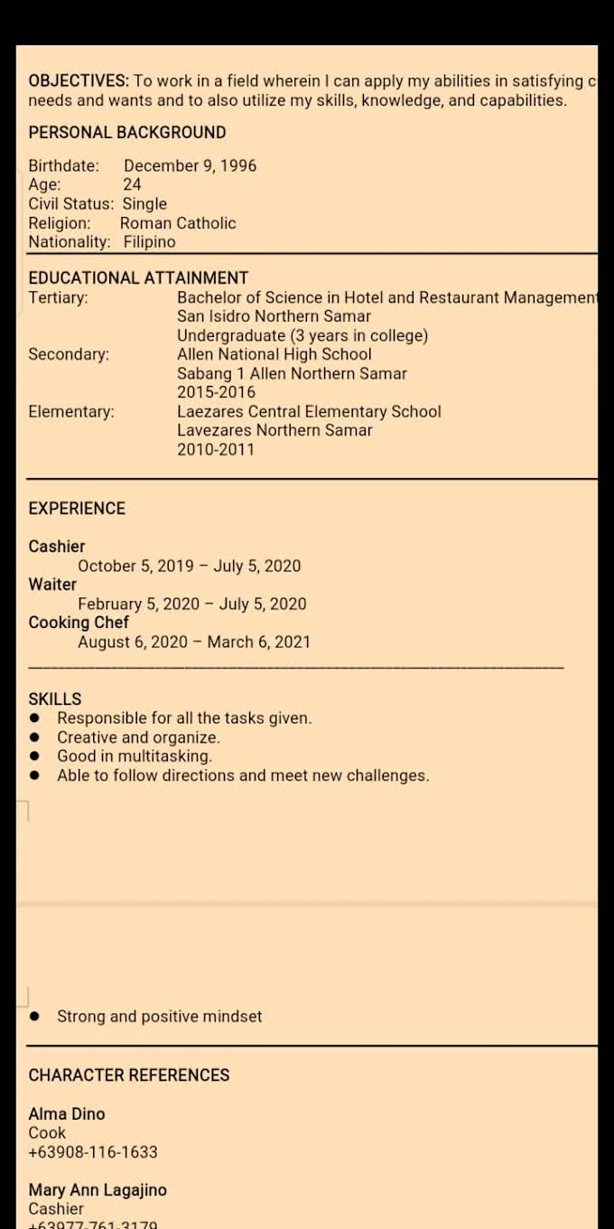 do fast and reliable resume for you
