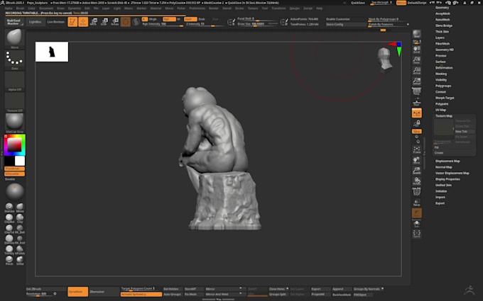 sculpt 3d model and characters for 3d printing