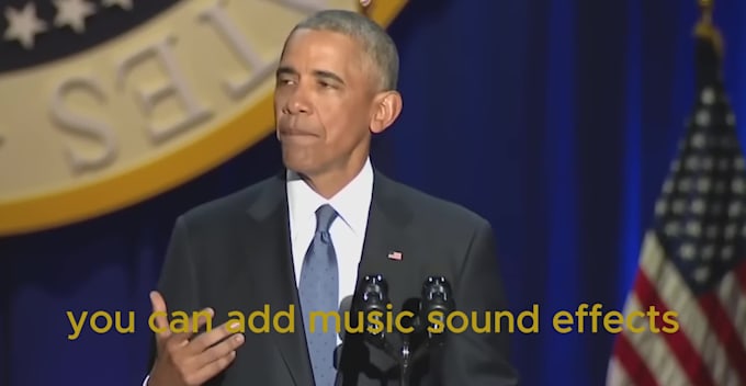 do a hyper realistic voiceover of barack obama