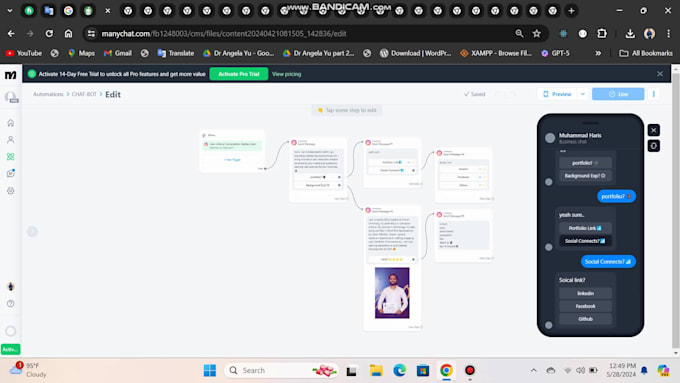 Create chat bot using many platform as you like it by Harisqureshi725 ...