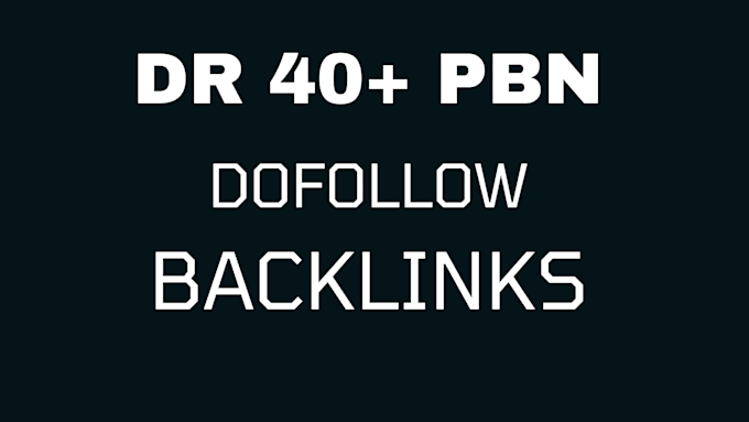 create DR 40 plus manual homepage backlinks