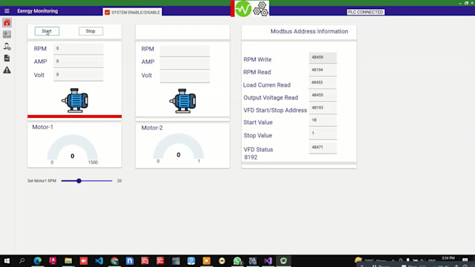 develop a customized windows based PC scada application