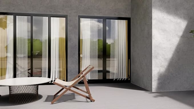 do 3d exterior and 3d interior design of living room, bathroom, kitchen, bedroom