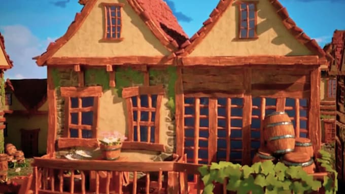3d game level 3d stylized environment 3d landscape 3d scene for unity unreal