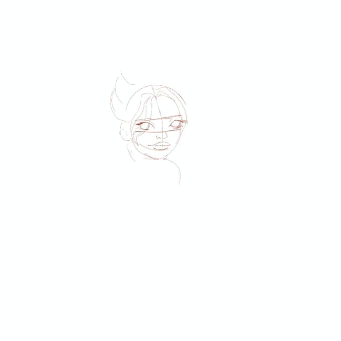 draw lineart, portrait ,illustration and line drawing