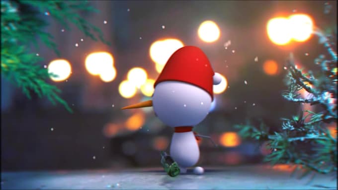 create a christmas video intro, new year and happy holidays