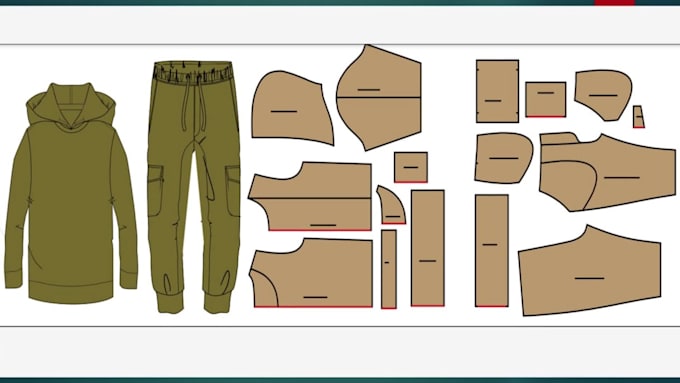 do of all kinds of graded garments sewing pattern