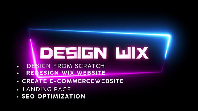 develop wix website design and redesign website