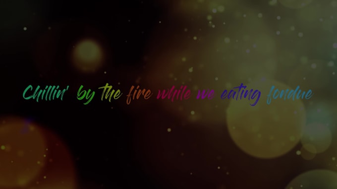 create a unique lyric video