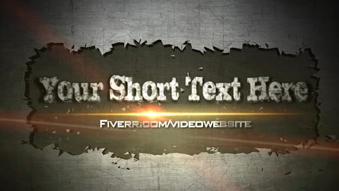 create this Gunshot video Intro