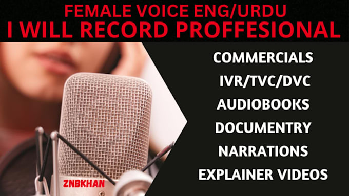 do professional urdu hindi voiceovers for you
