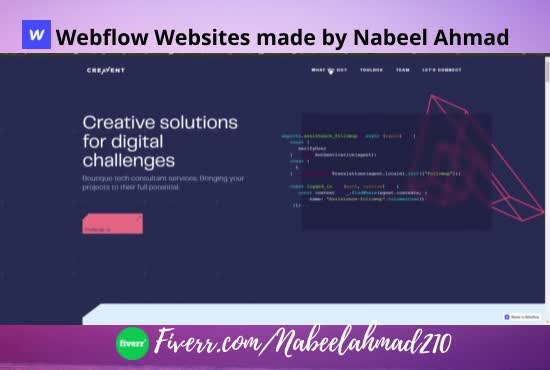 develop and design your webflow website