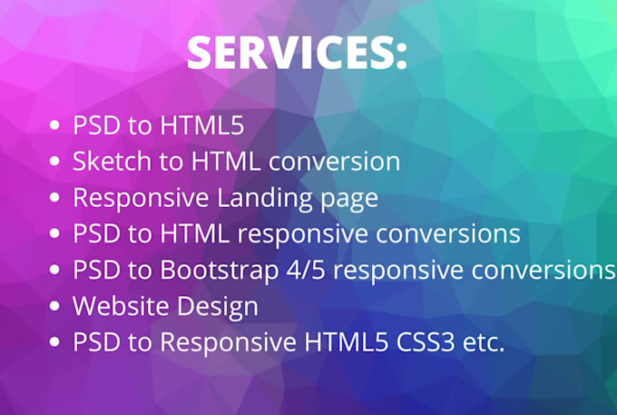 Convert psd, sketch, image to html5 responsive bootstrap5 by Rony7s ...