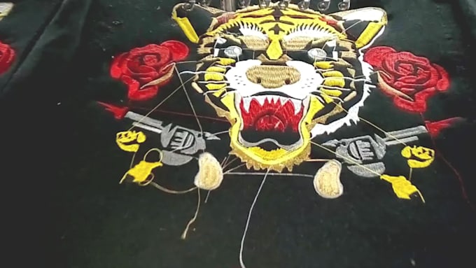 do embroidery digitizing convert to dst, jef, pes, exp in 1 hour