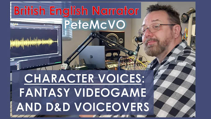 create a fantasy video game or dnd character voiceover