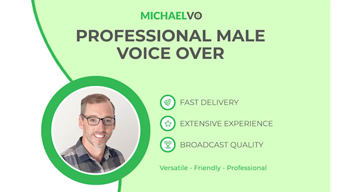 record an american male voice over