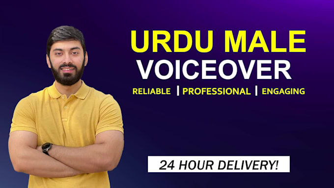 record professional urdu voice over in 24 hours