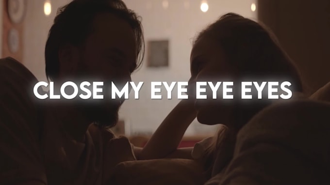 create beautiful animated lyrics music video