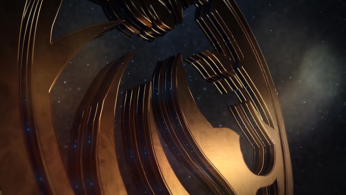 create cinematic movie style 3d logo animation intro