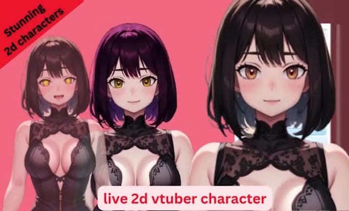 do 2d character design 2d cartoon animation video live2d 2d anime 2d avatar nfsw