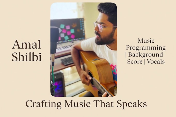 sing and produce song in malayalam, tamil, hindi and english