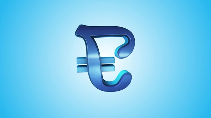 create a custom 3d rotational animation for your logo or text