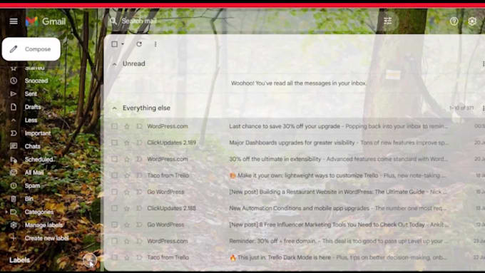 clean out and organize your entire email inbox efficiently
