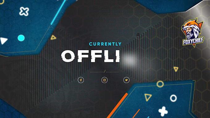 create animated brb, intro, static offline screen