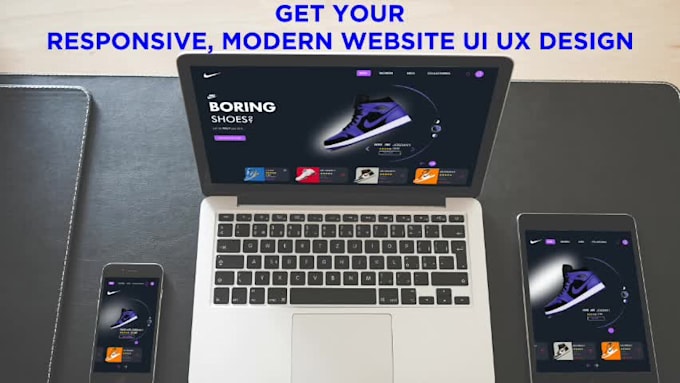 design responsive website UI UX figma design for all devices