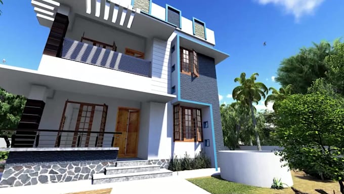 create architectural 3d modeling and rendering