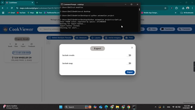 do web automation and web scraping using selenium python