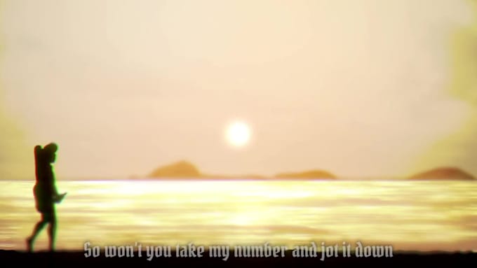 create a beautiful 2d animated music video
