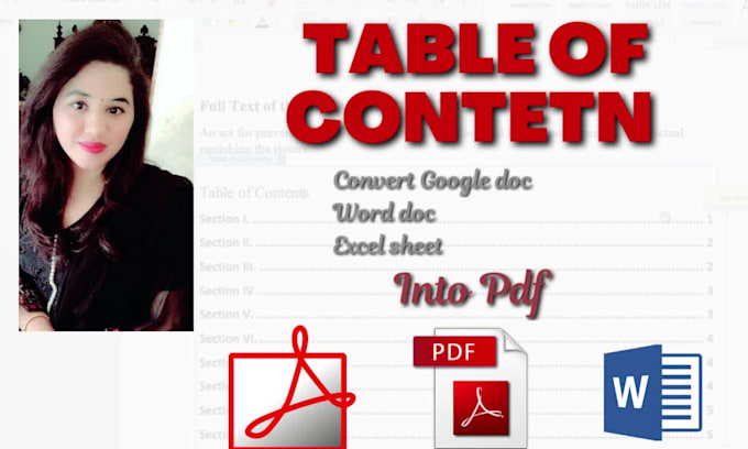 how to make word table of contents clickable in pdf